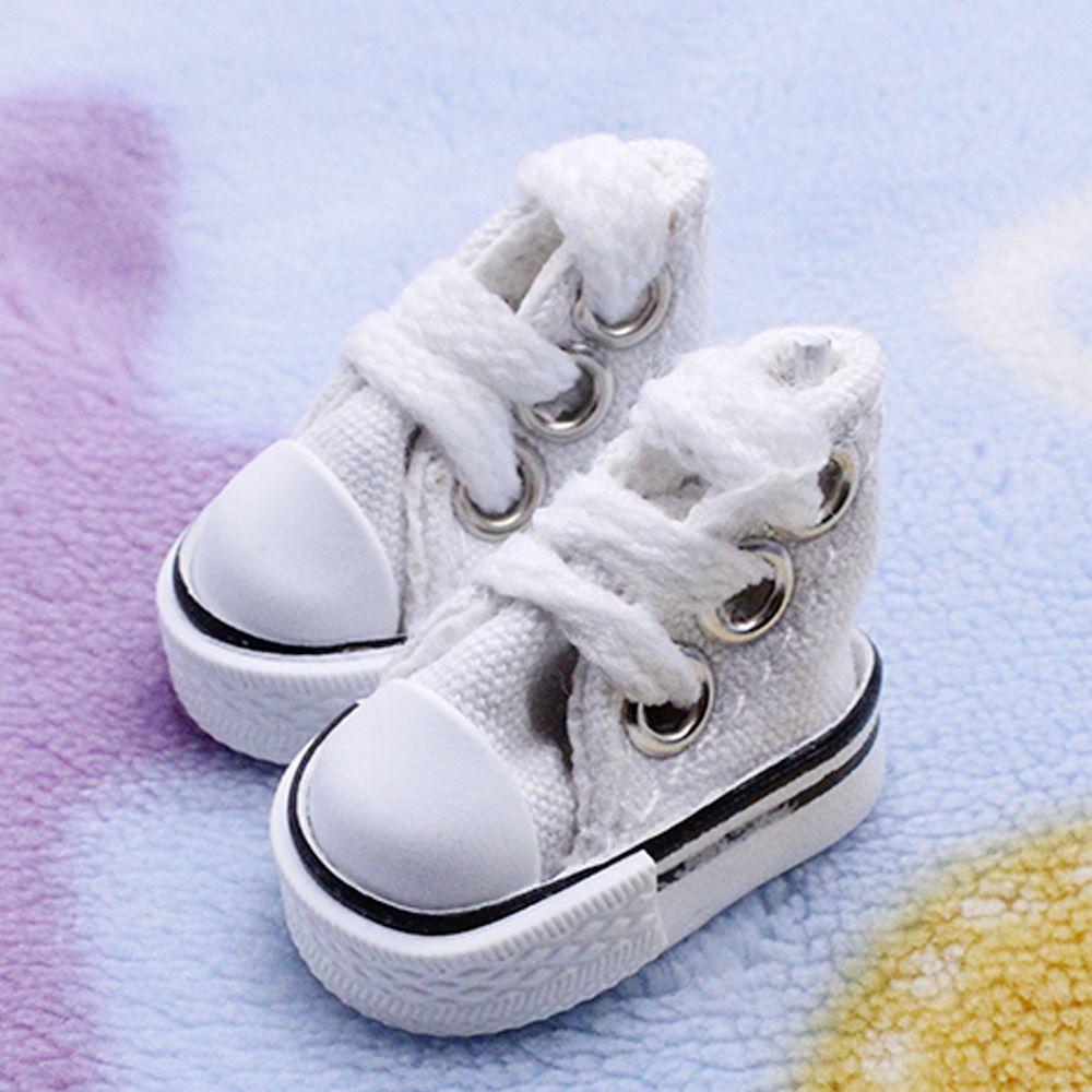 Doll Shoes 3.5CM Cute Mini Doll Shoes Denim Canvas Shoes For Doll For Toy For Doll Boots Dolls Sneakers Accessories