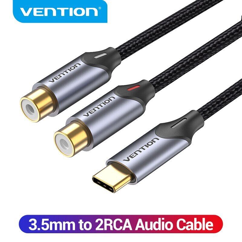 

Кабель USB C к RCA типа C «папа» к 2 гнездам RCA для усилителя динамика ноутбука