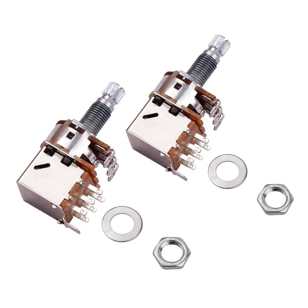Electric Guitar Bass Potentiometer Push Pull Volume Tone Switch Pots 2pcs