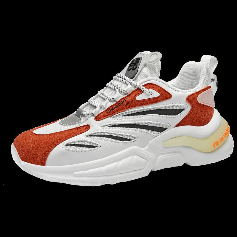 

2025 spring new mesh shoes flying woven breathable sports and leisure trend shoes men s foreign trade large size men s shoes 45