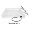 Shower Room Water Base Portable PVC Bathing Tray Outdoor Shower Tub for Outdoor Indoor RV Motorhome Trailer Tent Camping Hiking