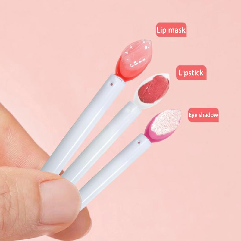 5Pcs Soft Silicone Lipstick Brush Lip Stick Applicator Portable Clean Microbrush Lipgloss Beauty Tool