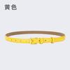 Women'S Belt Women'S Leather Decoration With Skirt Simple Cowhide Pin Buckle Jeans Belt Women'S Black Tide
