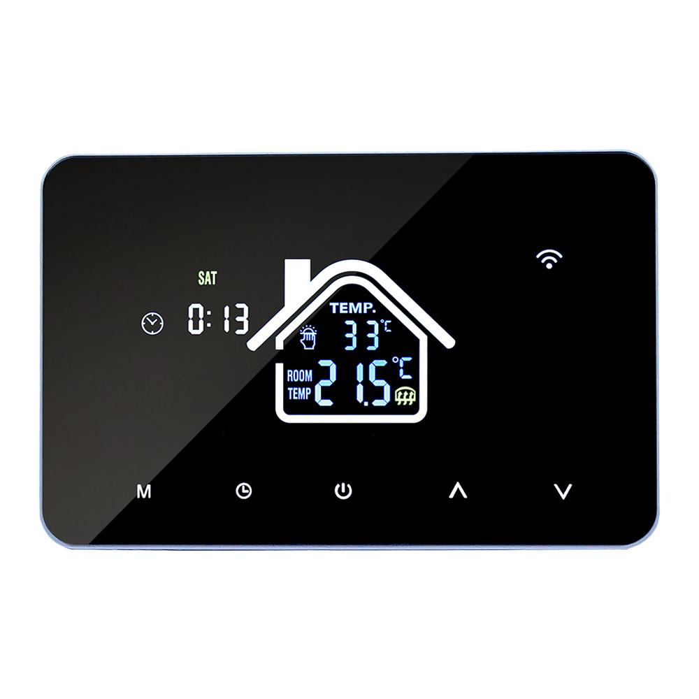 Smart WiFi  tat Temperature Controller for Water Heating LCD Display   Week Programmable App Voice Control Underfloor Heating  
