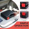 Small Hard Case Bag Portable Plastic Tool Storage Box with Dual Latch Shatterproof Hard Carrying Case for Household Workshop Car