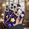 Phone Case: Lambskin 2D Flat Samsung Galaxy A34 A35 M05 M06 S20 S22 S21 FE Plus 5G Protective Case, Healing Starry Sky, Christmas and Halloween Gifts