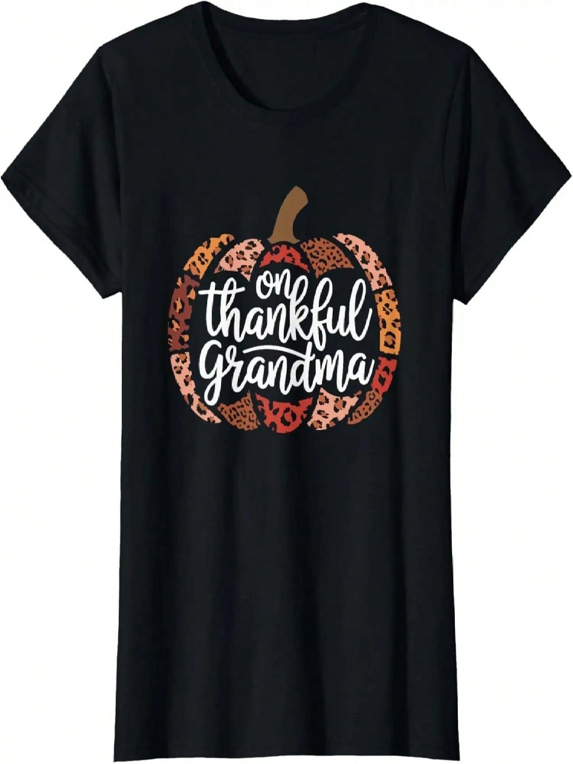 One Thankful Grandma Autumn Fall Turkey Thanksgiving T-Shirt S разноцветный