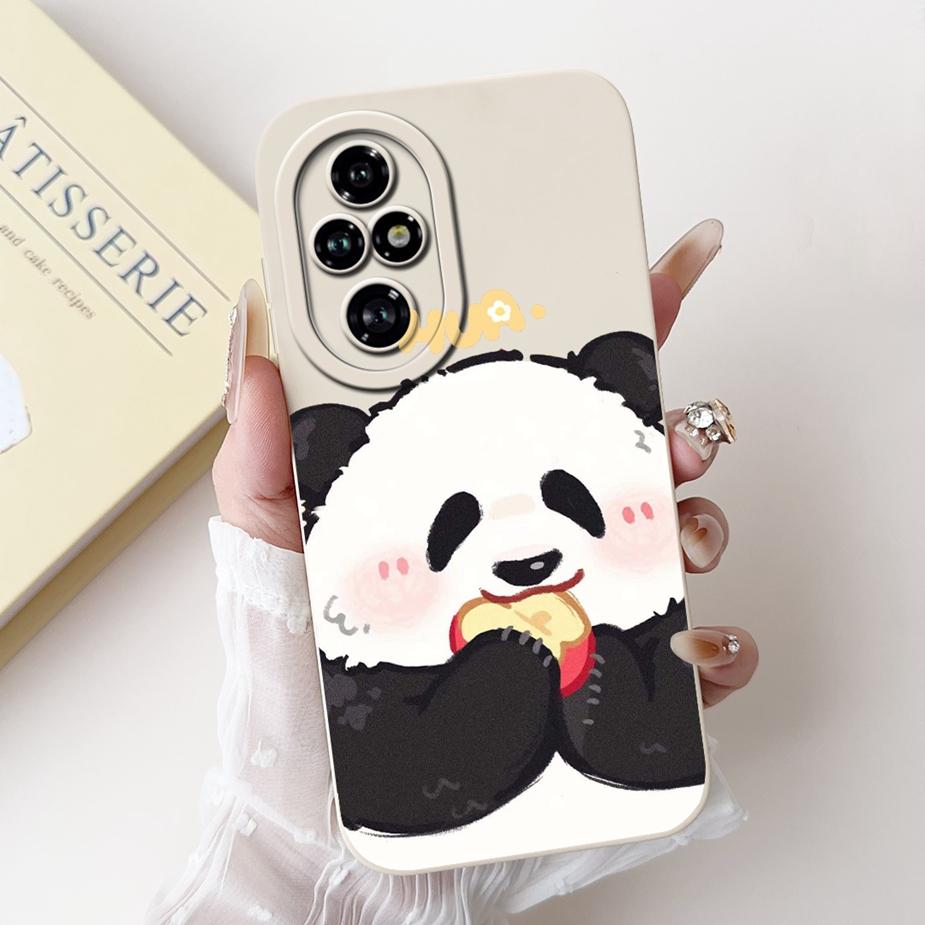 For Honor 200 Pro Case ELP-AN00 Cute Panda Cartoon Cover Shockproof Soft TPU Phone Case For Honor 200 Pro Honor200 Fundas Bumper