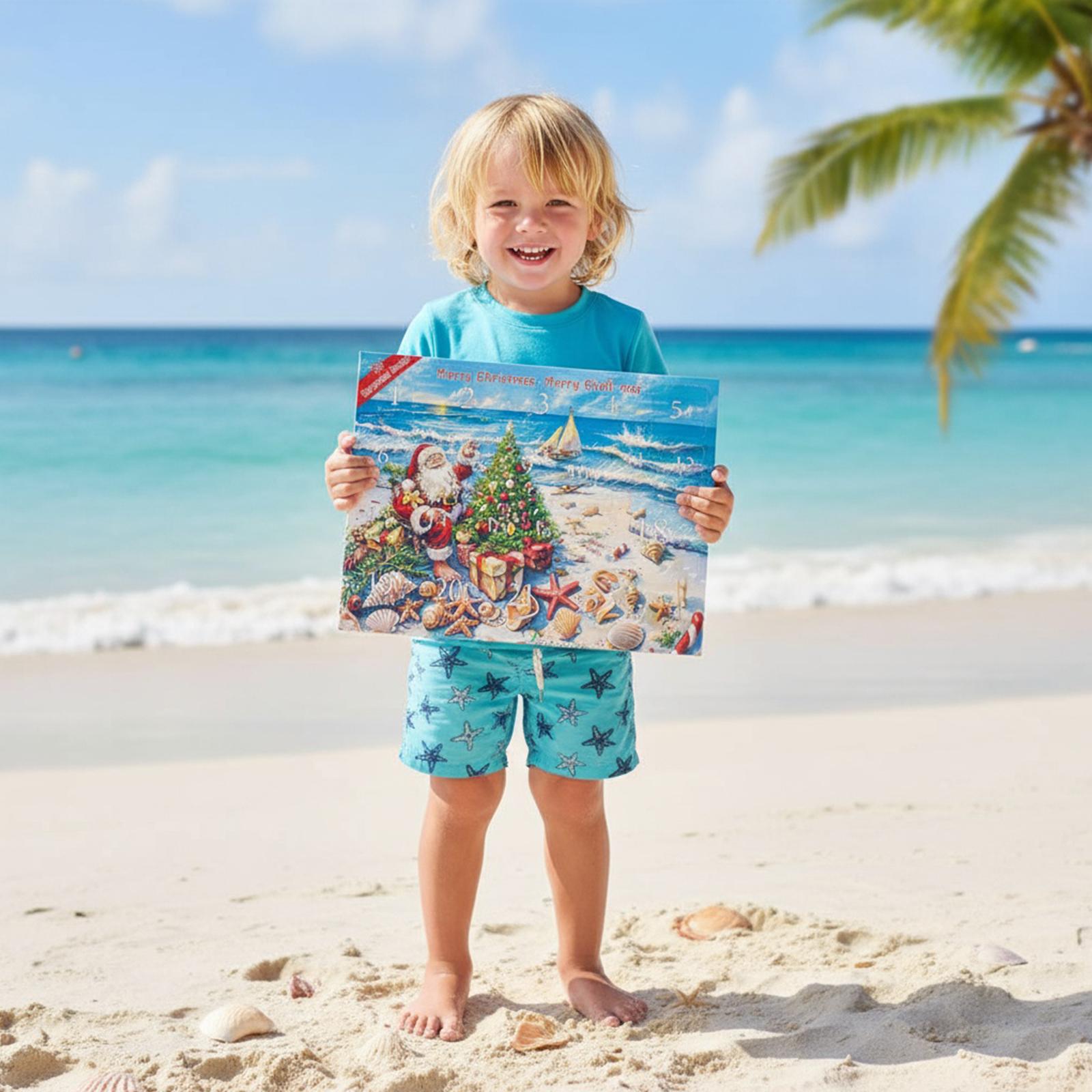 Seashells Advent Calendar 2025 24 Days Christmas Countdown Calendar Christmas Advent Calendar Christmas Gifts for Boys and Girls China Mainland