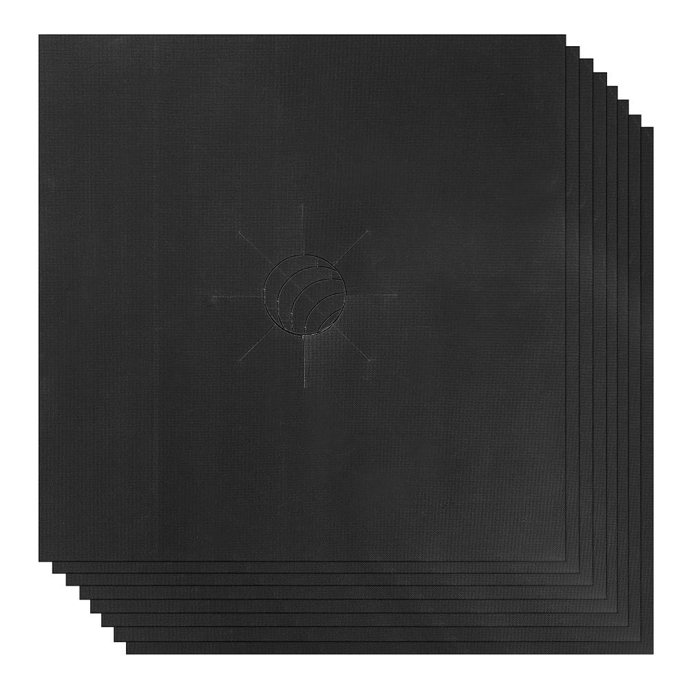 Gas Stove Burner Cover Liner Mat Home Kitchen Tools Reusable Gas Stove Protector Pad 6pcs 8pcs Glass Fiber Non Stick