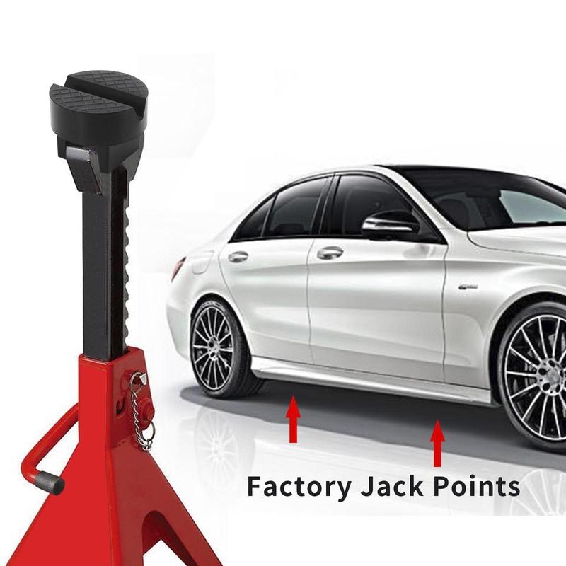 1PCS Jack Stand Pad Adapter Support Grip for Slotted Frame Rail Unique Design Protector Compatible for VW BMW Ford Nissan Toyota