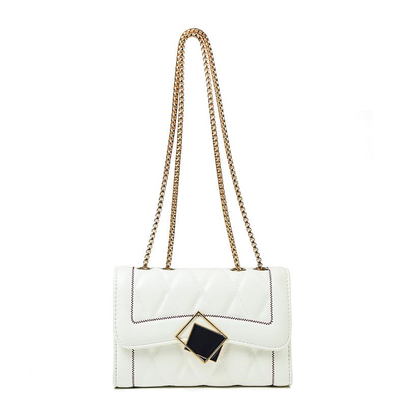 2024 Summer New Niche High-End Single-Shoulder Underarm Bag, Fashionable Versatile Diamond Pattern Chain Bag, Crossbody Small Square Bag