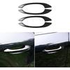 Real Premium Carbon Fiber Car Center Console Gear Shifter Electronic Handbrake Panel Cover Trim Soft Sticker Set Compatible with Porsche Macan