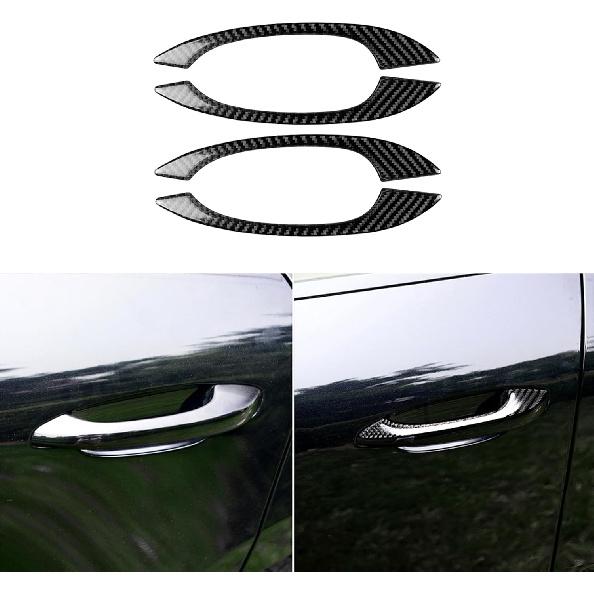 Real Premium Carbon Fiber Car Center Console Gear Shifter Electronic Handbrake Panel Cover Trim Soft Sticker Set Compatible with Porsche Macan