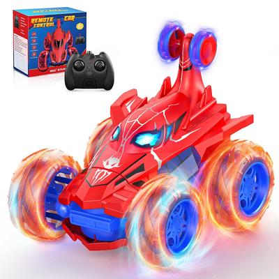 Carro de brinquedo aranha 2.4G controlado remotamente - um carro de acrobacias com luzes, drift, perseguição, torção e dança, tornando-o um divertido presente de aniversário e feriado