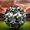 Black Adam Print Size 5 Soccer Ball, Standard Match Football for Sports Game and Team Practice, Ideal Gift for Soccer Fans