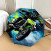 Motocross Rider Splash Art Print Umbrella - Automatic Opening & Closing, Portable Folding Design, 8-Rib Iron Frame, Outdoor Rain Gear, Ideal