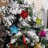 6pcs PVC Christmas Tree Star Decoration Decorative Star Hanging Pendant  Party