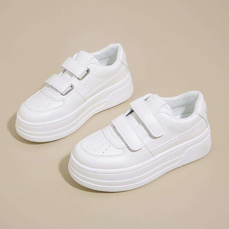 Spring Autumn New Sports Leisure White Shoes for Female Students Versatile Simple Comfortable Durable Board Shoes