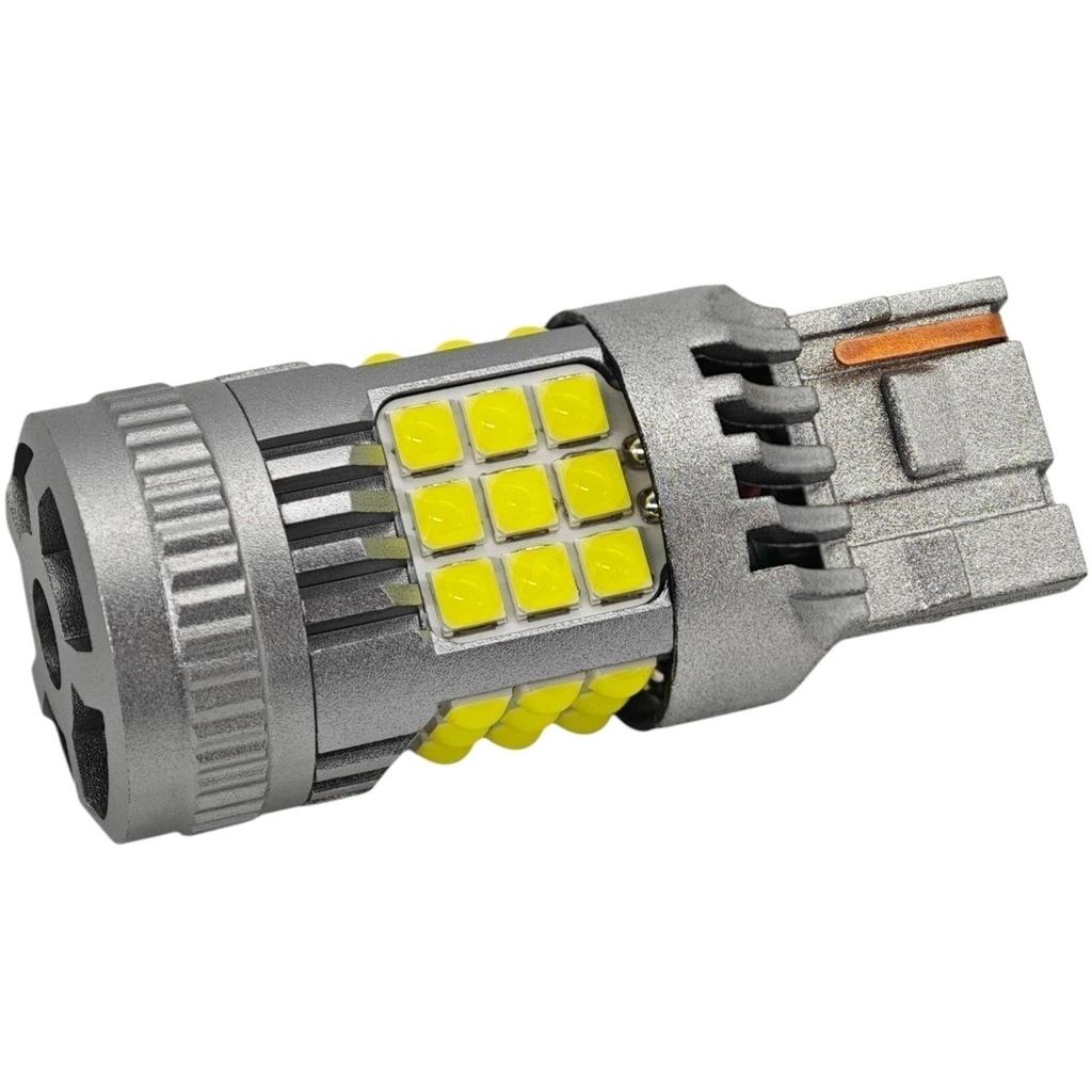 2 szt W21W LED 7440 żarówka 12-24V bez błędu 2200lm biała mocne światło