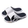 Men's slippers summer new trend versatile one-word drag thick bottom indoor home bath non-slip sandals