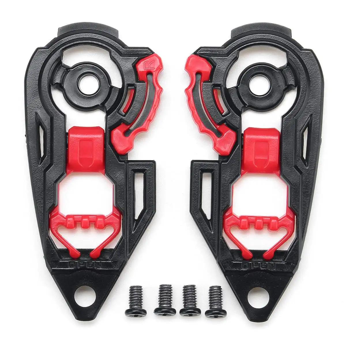 Pair Motorcycle Helmet Visor Shield Gear Base Plate Lens Holder for AGV K1 K3SV K5 / K3 K4