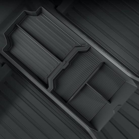 Floor Console Organizer for 2024 Lower Center Console Tray TPE Cybertruck Floor