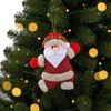 4pcs Elk Christmas Doll Pendant Snowman Christmas Tree Ornament Plush Christmas Doll  Fireplace
