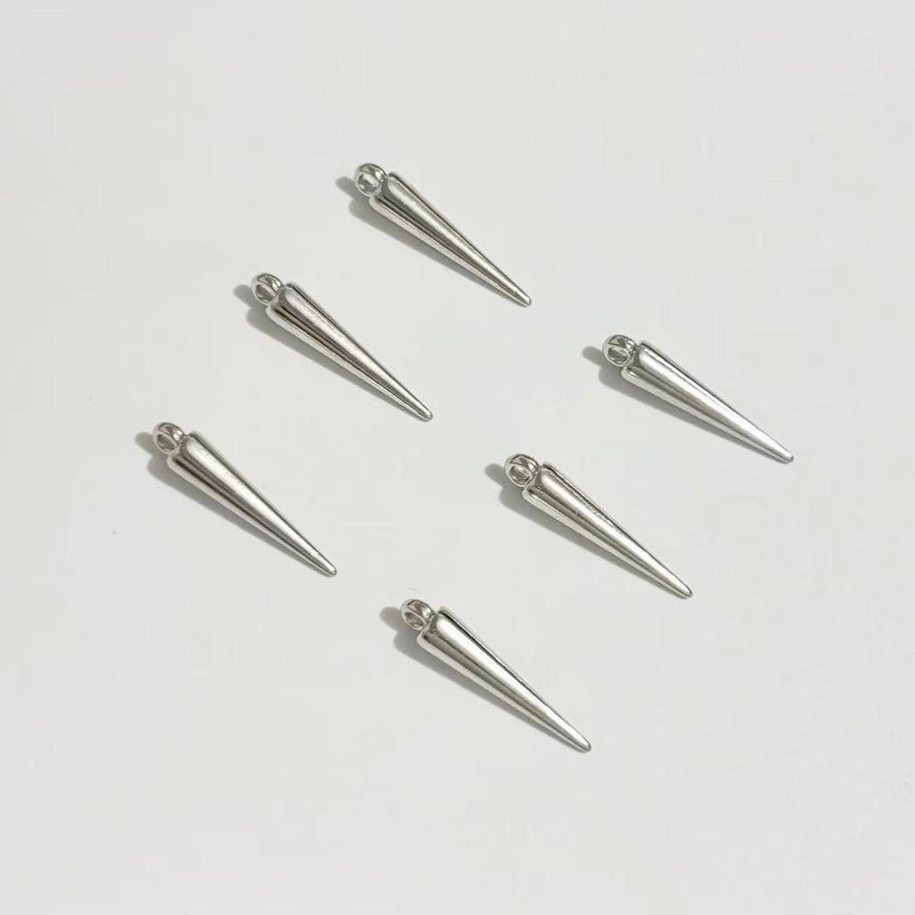 Electroplated CCB Cone Stud Rivet Pendant for DIY Jewelry: Bracelets, Necklaces, Earrings