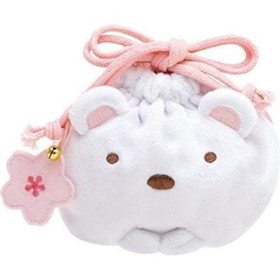 Sumikko Gurashi Sumikko Gurashi Shrine Sakura Blooming Good Luck Item Mini Drawstring Bag Polar Bear