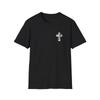 T-shirt con Croce Faith USA, T-shirt Cristiana Unisex, Design con Croce Stiloso, America