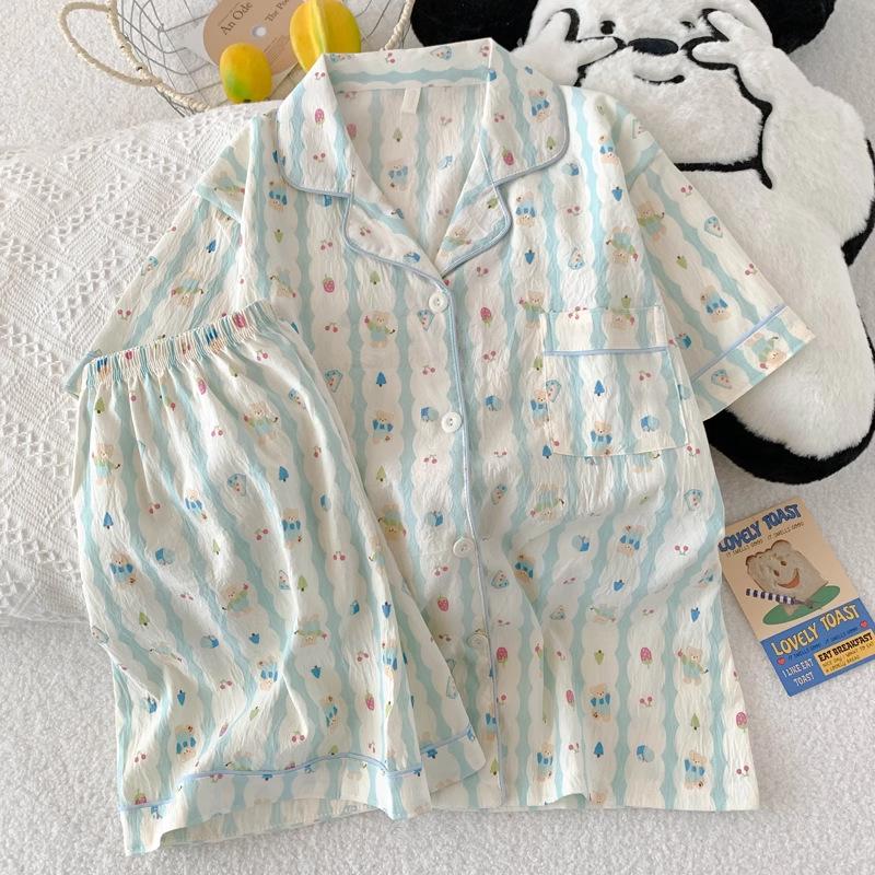 Dolce Pigiama in Cotone Nuvola per Donna - Set Estivo 2026 a Maniche Corte