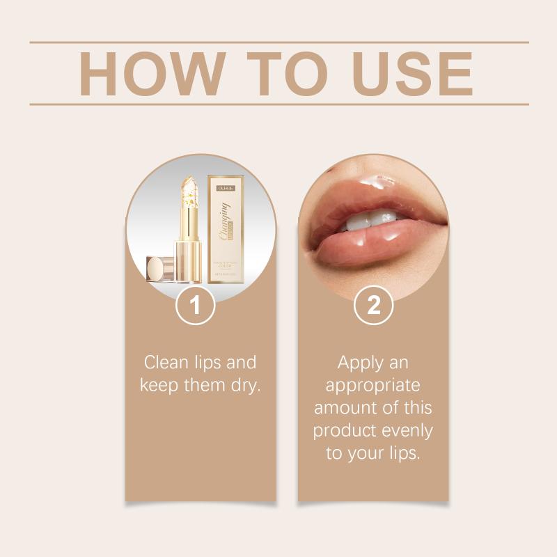 Lightweight Color Changing Lip Balm Gold Specks Moisturizing Non Greasy Personalized Gloss for Party Makeup Looks