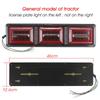 2PCS Trailer Truck Caravan Boat Car Led Rear Stop Tail Light 24V Waterproof Flow Steering Brake Reversing Traffic Fog Lamp