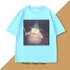 Funny Fat Orange Cat Graphic Tee Cute Graphic T Shirts Cotton Short Sleeve Tees Streetwear Cat Lovers Loose Clothes Oversized