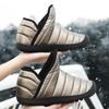 Botas de nieve de terciopelo para mujer, zapatos informales de lona, cálidos, impermeables, de algodón, de caña alta, gruesos, antideslizantes, para invierno