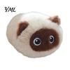 Fluffy Cat Pillow for Sofa Cute Stuffed Animal Toy, 7.8" Realistic Kitten Plushies, Soft Holiday Decoration Doll Companion Plush Doll, Birthday Gifts