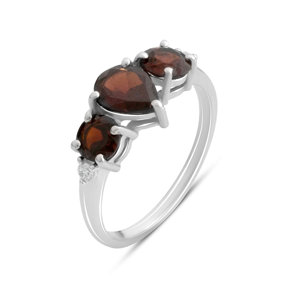 

Серебряное кольцо с натуральным гранатом 2.557ct, вес изделия 2,62 гр (2181965) 17 темні цукерки apple червоний колір