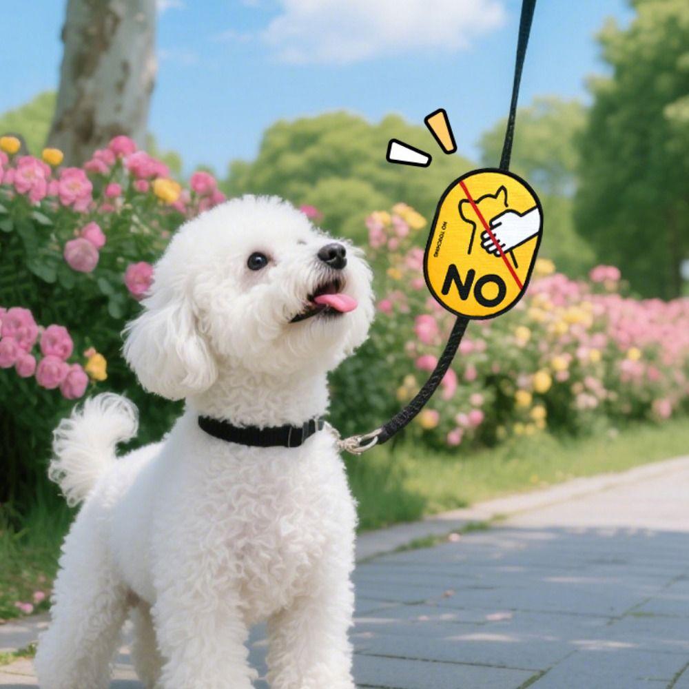 Waterproof Pet Social Stickers Cartoon Decorative Dog Identity Decals Double-sided Dog Social Reminder Sticker Veterinary Visit