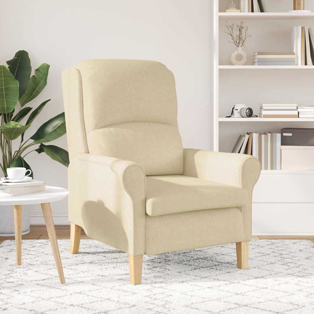 Cream Fabric Armchair