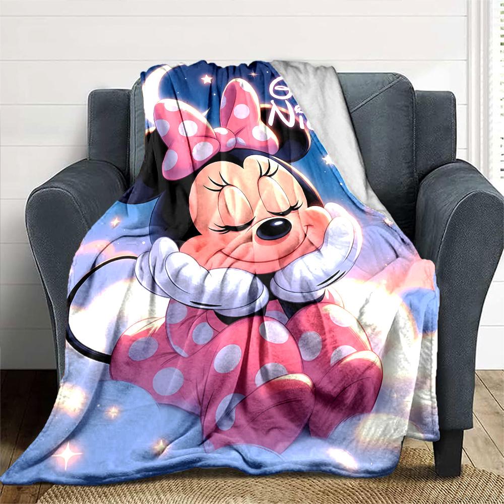 1pc M-Mouse Blanket, Gift, for Men and Women, Soft Blanket, Good for Sofa Bed Couch Travel, Lightweight Flannel Blanket