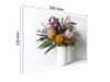 GLAS-SCHNEIDEBRETT 30x22 BLUMEN