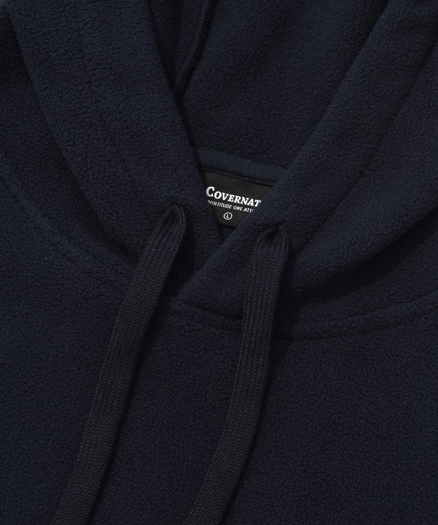 C Logo Fleece Oversized Hoodie Navy