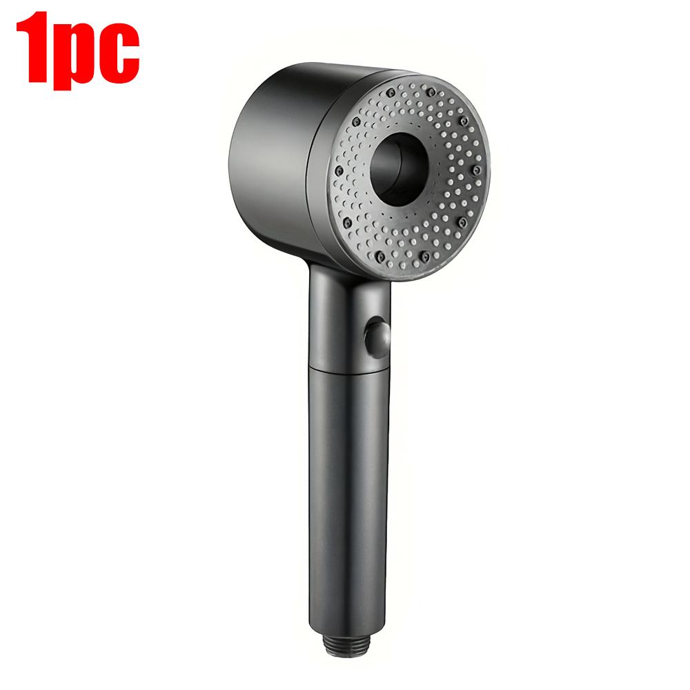 5 Modes One Key Stop Water-saving Shower Head Handheld Large Flow High-pressure Shower Nozzle with Filter Bathroom Showerhead