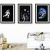 Space Astronaut Boy Kids Posters and Prints Wall Pictures Outer Space Galaxy Boys Wall Art Canvas Painting Kids Room Decoration No Frame