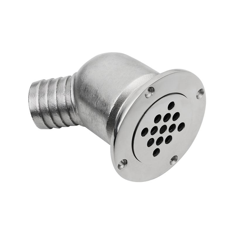 316 Stainless Steel Marine Hardware Boat Cockpit Drain Scupper With Ball
