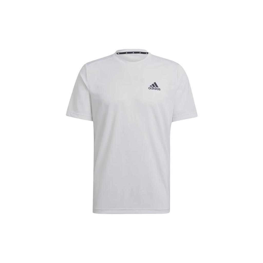 Adidas Letter Print Casual Short Sleeve T-Shirt Men Tops White GM5509
