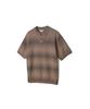 NOTIG Cotton Blend Space Dyed Collared Knit Brown_Oks3Swts101W1
