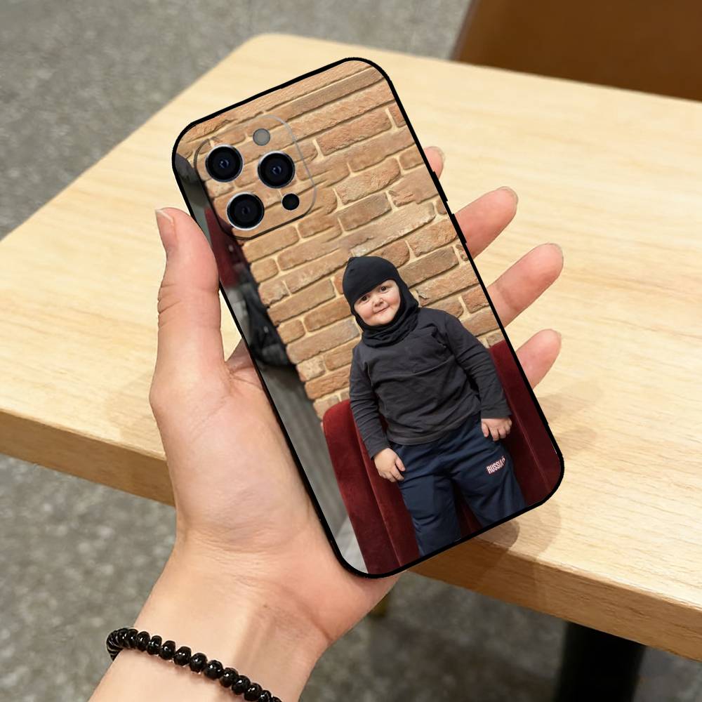 Funny Babaite Hasbulla Phone Case For iPhone 17,16,15,14,13,12,11 Plus,Pro Max,XS,Soft Silicone Black Cover