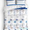 Ocean Starfish Coral Vessel Shell Κάλυμμα Παπλώματος με Μαξιλαροθήκη Προσαρμοσμένο Σετ Κλινοσκεπασμάτων 3 τεμ. Κάλυμμα Παπλώματος Διπλό Κρεβάτι Οικιακό Κλωστοϋφαντουργικό
